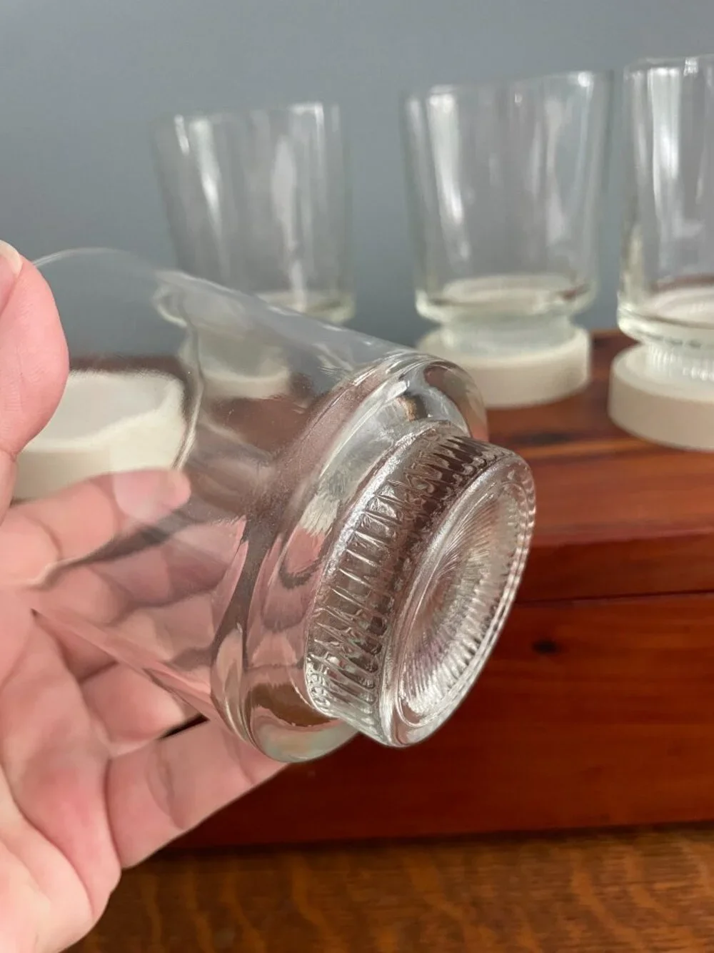 Vintage David Douglas Rocks Glass Set of 4 Accalac Plastic Coasters 4